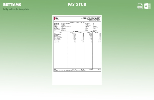 Шаблон за уплатница во модерен стил на Lear Automotive India